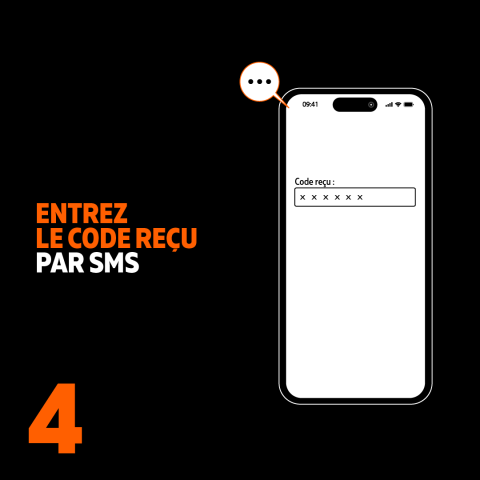 Entrez le code reçu par SMS